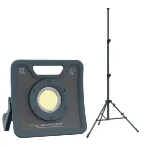 Scangrip | NOVA 12 | Lampa 1200-12000 Lm + Statyw 3m