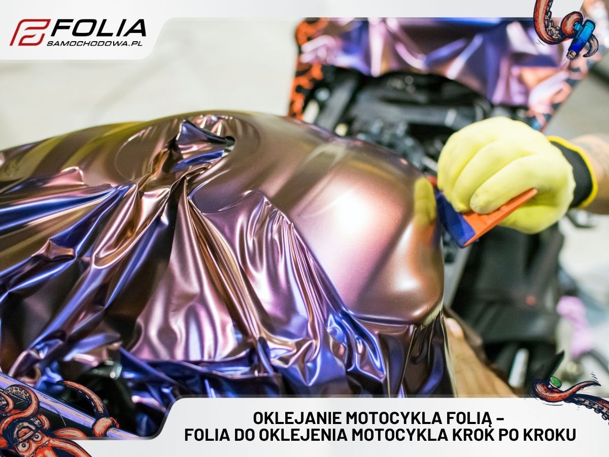 Oklejanie motocykla folią – folia do oklejenia motocykla krok po kroku