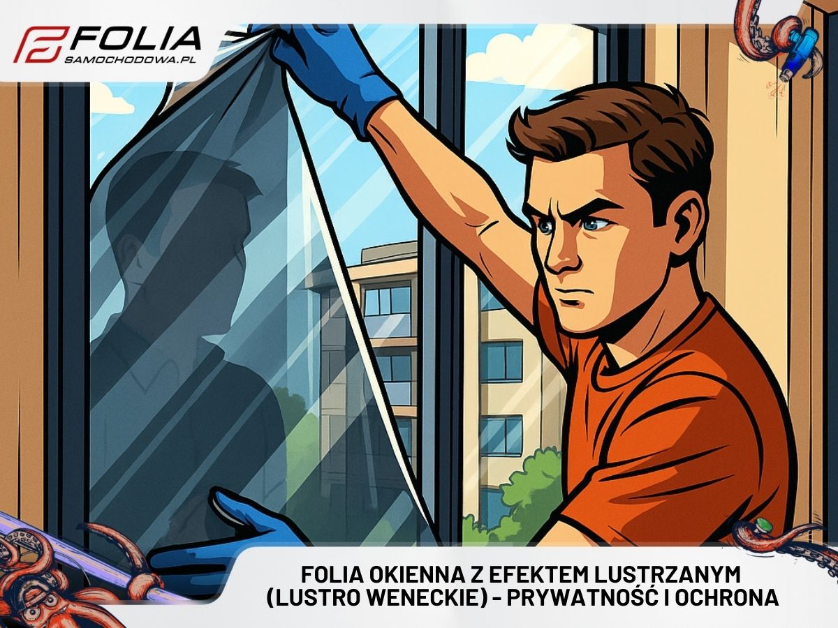 Folia okienna z efektem lustrzanym (lustro weneckie) - prywatność i ochrona przeciwsłoneczna
