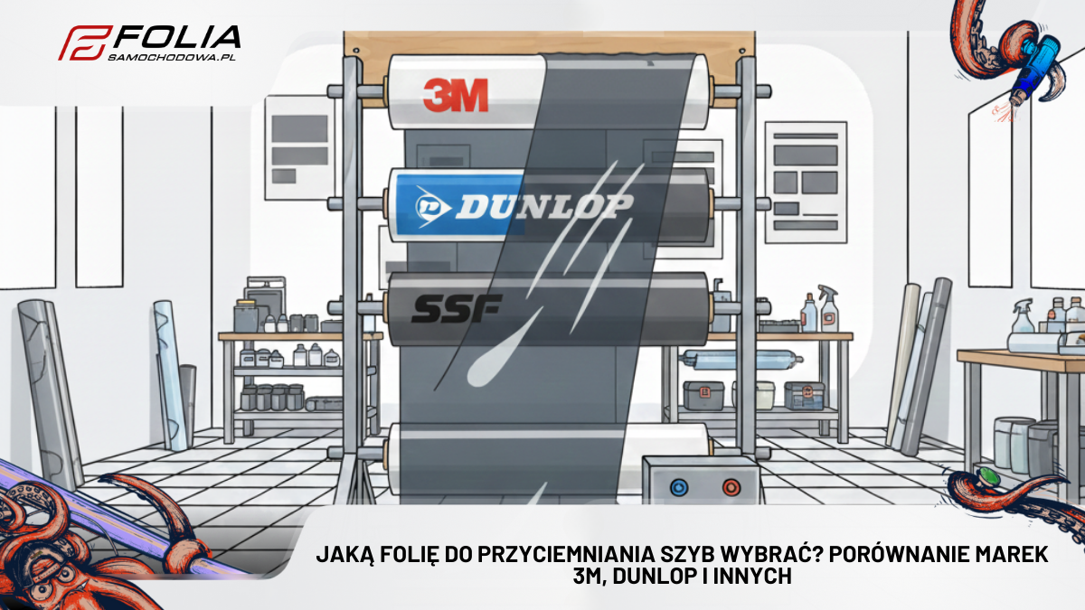 Jaką folię do przyciemniania szyb wybrać? Porównanie marek 3M, Dunlop i innych