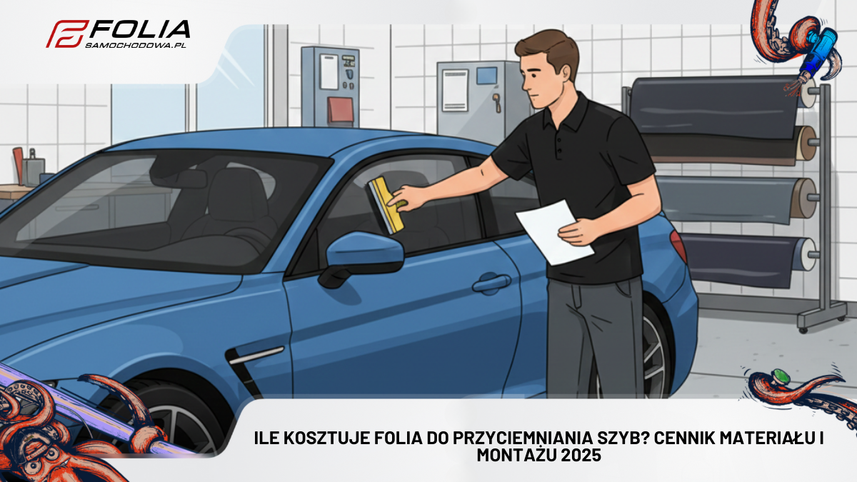 Ile kosztuje folia do przyciemniania szyb? Cennik materiału i montażu 2025