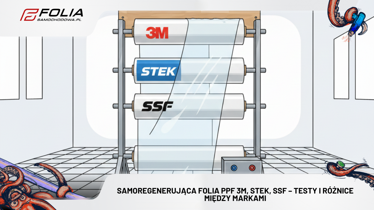 Samoregenerująca folia PPF 3M, STEK, SSF – testy i różnice między markami