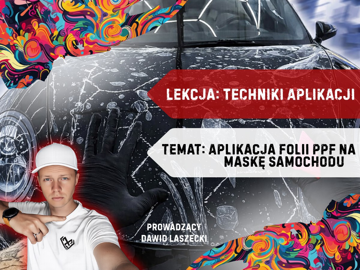 Aplikacja folii PPF na maskę samochodu