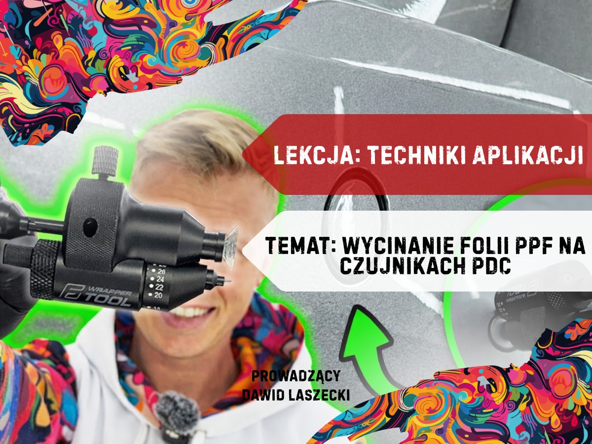 Wycinanie folii PPF na czujnikach PDC - precyzja i bezpieczeństwo